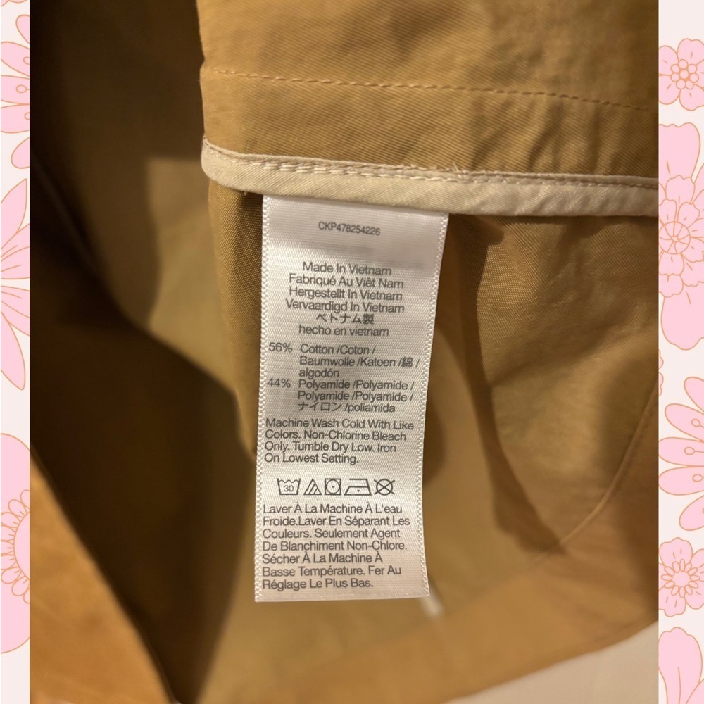 Madewell Tan Double-Breasted Trench Coat - Picture 3 of 6